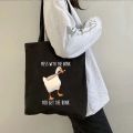 Funny Honk Untitled Goose Game Lovely Meme Duck Cute Cartoon Animal Shoulder Canvas Tote Bag Harajuku Shopping Shopper Handbags.