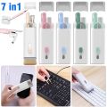 BlueWow 7-in-1 Computer Keyboard Cleaner Brush Kit Earphone Cleaning Pen For Headset Keyboard Cleaning Tools Cleaner Keycap Puller Kit - Urmi Collection.