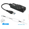 USB 3.0 to 10/100/1000 Mbps Gigabit RJ45 Ethernet LAN Network Adapter. 