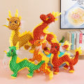 2024 Year of the Dragon Mascot Plush Toys Annual Meeting Cute Simulation Dragon Doll Year of the Dragon Mascot Doll Wholesale.
