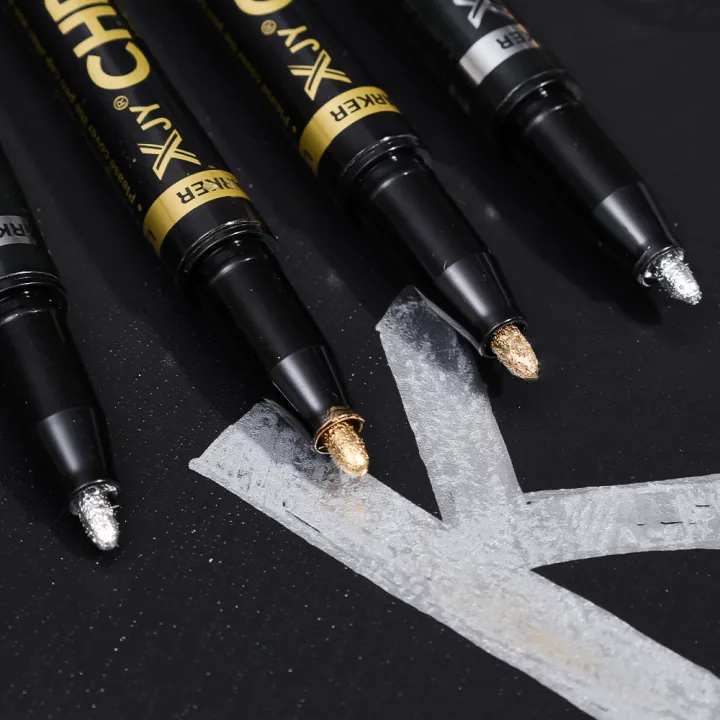 1/2Pcs%20Chrome%20Paint%20Marker%20Reflective%20Mirror%20Paint%20Pen%20Silvery%20Ink%20For%20DIY%20Car%20Styling%20Model%20Metal%20Wood%20Plastic%20Stone%20-%20Image%206