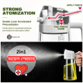2in1 Oil Sprayer Glass Bottle. 