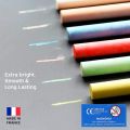 Doms Dustless Coloured Chalk Different Color Chalk | Pack of 10.