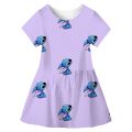Stitch New Kids Dresses For Girls Summer Dress Child Baby Sweet Princess Disney Stich Dress Designer Dress Baby Girl Clothes. 