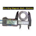 5Pcs- Ring Manget 40x6mm  Magnets Multipurpose Permanent Round Ring Magnet Permanent Magnet. 