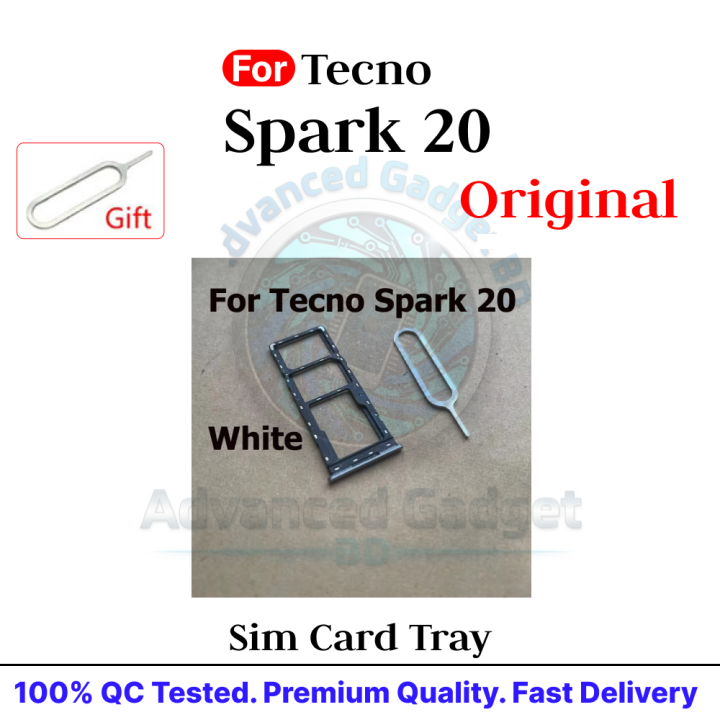 For%20Tecno%20Spark%2020%20SIM%20Card%20Tray%20Holder%20with%20Sim%20Ejector%20Pin%20Replacement%20Parts%20-%20Image%204