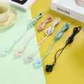 Cute Earphones for Girls Cat 3.5mm Wired Earphone with Mic Stereo Music Earbuds for CellPhone Children Adult Gifts Celular Gamer.