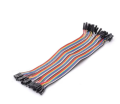 Female to Female Jumper Wires 20 Pcs 20cm. 