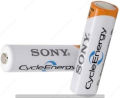 SONY AA (2-in-1 AA) Rechargeable Battery / Double A Battery, Cycle Energy, Ni-MH, NH-AA, 1.2V, 4600mAh.