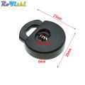 10pcs/pack Cord Lock Toggle Clip Stopper Plastic Black For Bags/Garments. 