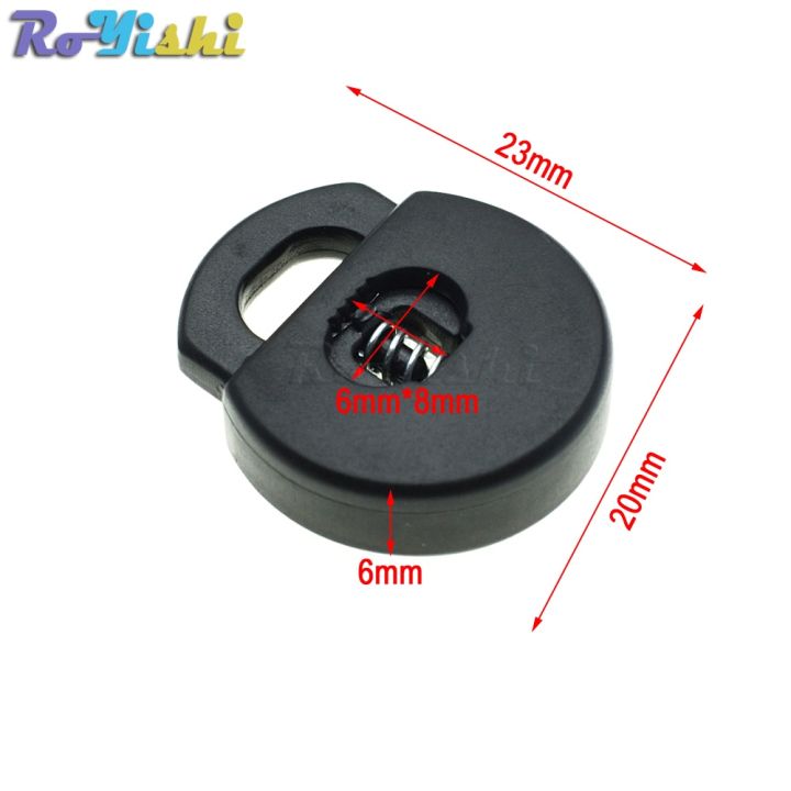 10pcs/pack%20Cord%20Lock%20Toggle%20Clip%20Stopper%20Plastic%20Black%20For%20Bags/Garments%20-%20Image%208