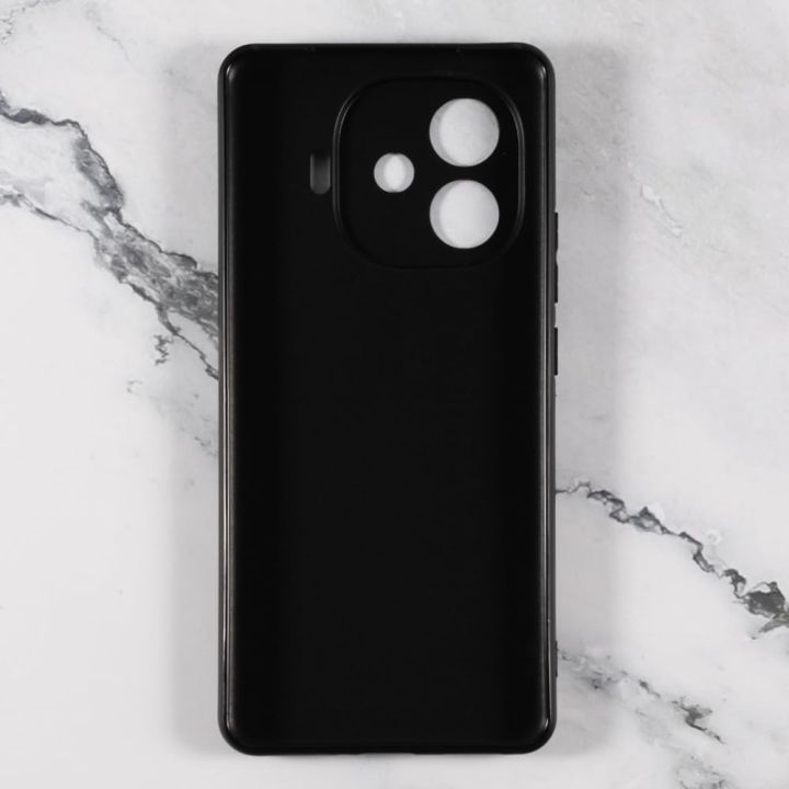 Vivo%20iQOO%20Z9%20Turbo%20Silicone%20Matte%20Flexible%20Soft%20Phone%20Case%20-%20Black%20-%20Phone%20Back%20Cover%20-%20Image%203