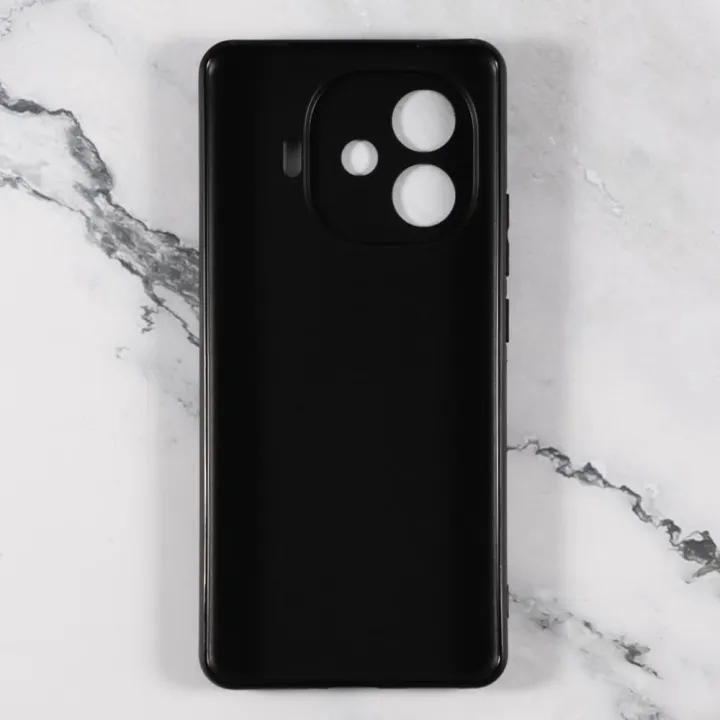 Vivo%20iQOO%20Z9%20Turbo%20Silicone%20Matte%20Flexible%20Soft%20Phone%20Case%20-%20Black%20-%20Phone%20Back%20Cover%20-%20Image%203