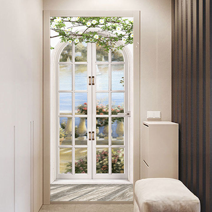 Migeet%203D%20Door%20Mural%20Door%20Sticker%20Removable%20Self%20Adhesive%20Wall%20Decal%20Removable%20Vinyl%20Door%20Art%20Decor%20for%20Home%20Decorations%20-%20Image%209