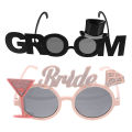 Bride & Groom Funny Groom Bride Glasses Bachelor Party Eyeglasses Photo Props Wedding Party Decoration Wedding Supplies. 