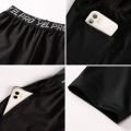 Men 2 in 1 Running Tight Pants Sports Jogging Training Shorts Fitness Basketball Compression Leggings Trousers Custom Logo. 