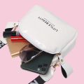 Hush Puppy Bag Women's shoulder bag Textured small square bag trendy fashion sling bag PU leather. 