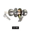 Stainless Steel Manual Door Lock Set - Model: LC-02. 