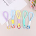 1Pc Mesh Phone Lanyard Pendant Mobile Phone Strap Bag Braided Rope Keychain NOVO.