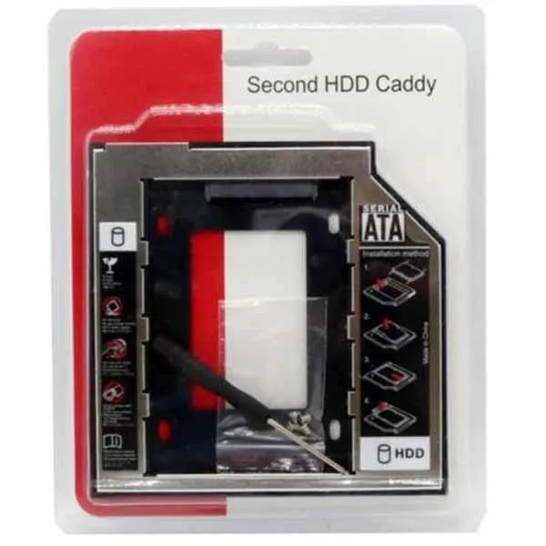 Universal%20Caddy%209.5mm%20(%20Comparable%20Fit:%209mm)%20SATA%20to%20SATA%202nd%20SSD%20HDD%20Hard%20Drive%20Caddy,%20Support%20All%20Brand%20Laptop%20-%20Image%202
