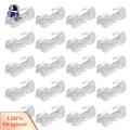 Strong Adhesive Cable Holder 20pcs Cable Management Clips Self Adhesive Transparent Cord Holder Organizer for Tv Laptop Pc Ethernet Wire Data Power Supply Home Office Clamp Cable Organizer Clip. 