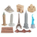GC 10pcs World Architectural Models Cognitive Characteristic Landmark Architectural Ornaments Toys For Kids. 