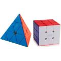 3x3 Rubik's Cube and Pyramid Triangle High Speed.