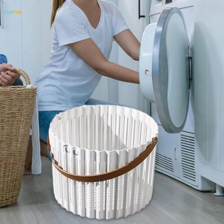 Laundry%20Basket%20Portable%20with%20Handle%20Trendy%20Utility%20Storage%20Bins%20Basket%20for%20Organizing%2025cmx18cm%20-%20Image%204