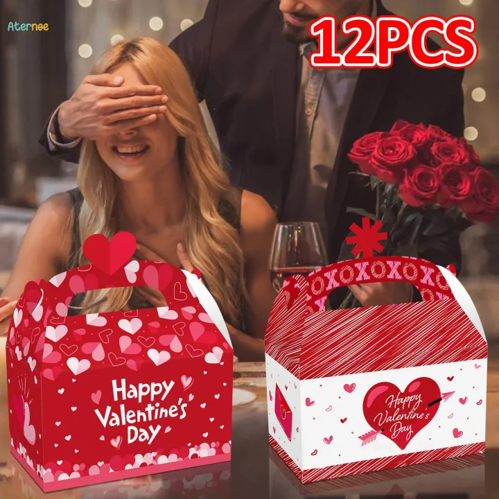 12x%20Valentine's%20Day%20Treat%20Boxes%20Portable%20Paper%20Box%20for%20Dessert%20Cookie%20Sweets%20-%20Image%202