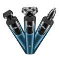 Lingke 8806 blade Three in One shaver set for men's electric shaver, washable USB rechargeable. 