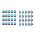40 Pack Mounted Flap Wheel 80 Grit Aluminum Oxide Sanding Flap Wheels for Drill - Abrasive Grinding Tool.