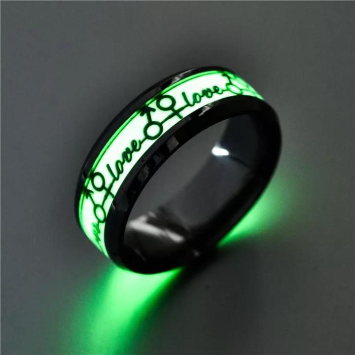 Luminous Finger Ring Heart- Radium Ring -