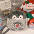 Penguin Cartoon Goth Harajuku Backpack Female Cute Jk Girl Ita Bag Doll Bag Pain Bag Action Figure Plush Mini Small School Bag. 
