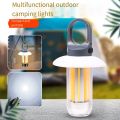 Mini LED Camping Lights Warm white Dual-light Flashlight Multifunctional Camping Atmosphere Lights Emergency Lighting Keychain. 