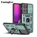For Samsung Galaxy A13 4G Armor Ring Phone Case Cover for Galaxy A13 4G Magnetic Car Holder Shockproof Camera Protection Back Cover. 