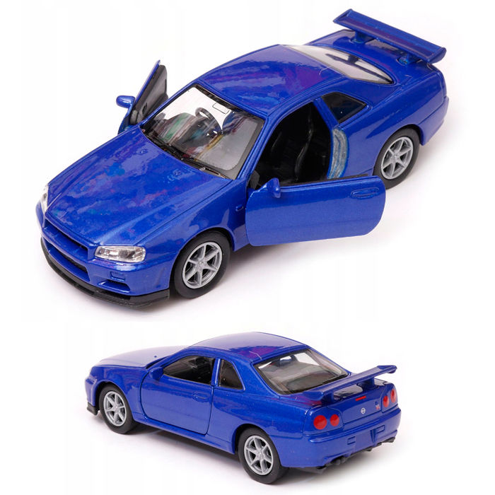 WELLY%201:36%20Nissan%20Skyline%20GT-R%20R34%20Die-Cast%20Vehicles%20Model%20Car%20Toys%20For%20Gift%20Collection%20-%20Image%207