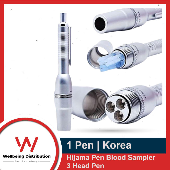 Hijama Pen 3 Head Stainless Steel Blood Sampler For Hijama Cupping Set (Blood Lancet Not Included)