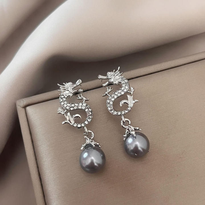 Festive%20Dragon%20Earrings%20Auspicious%20Peal%20Dragon%20Dangle%20Earrings%20Jewelry%20for%20Party%20Accessory%20Women%E2%80%99s%20Fashion%20Gift%20Idea%20Ethnic%20Wear%20-%20Image%205