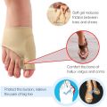 1Pair Bunion Corrector Toe Separator Hallus Valgus Pain Relief Foot Care Elastic Fabric Gel Straightener Toe Corrector Tool. 