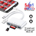 OTG USB Camera Multimemory Adapter For Lightning To Micro SD TF Card Reader Kit For Iphone Ipad For Apple Macbook Laptop Xiaomi.