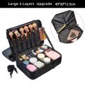 New Upgrade Large Capacity Cosmetic Bag Hot-selling Professinal Women Travel Makeup Case. 