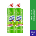 Domex Toilet Cleaning Liquid Lime Fresh 750ml (Bundle of 2). 