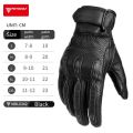 Motowolf Retro Leather Men's Motorcycle Gloves Summer Breathable Motorcyclist Gloves Yellow Black Biker Gloves Perforated.