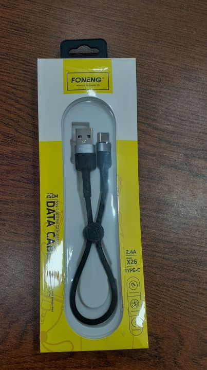 Foneng%20X26%20Micro%20USB%20/%20Type%20C%20/%20Lightning%20USB%20Data%20Cable%2025cm%202.4A%20Current%20Fast%20Charging%20Short%20Cable%20-%20Image%202