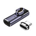 Type-c  Magnetic  Adapter Usb 4.0 C Male To Type-c Female Converter Cable Magnetic Elbow 40gb Connector. 