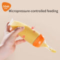 BBET Baby Squeezing Feeding Bottle Silicone Newborn Training Rice Spoon Infant Cereal Food Supplement Feeder Safe Tableware. 