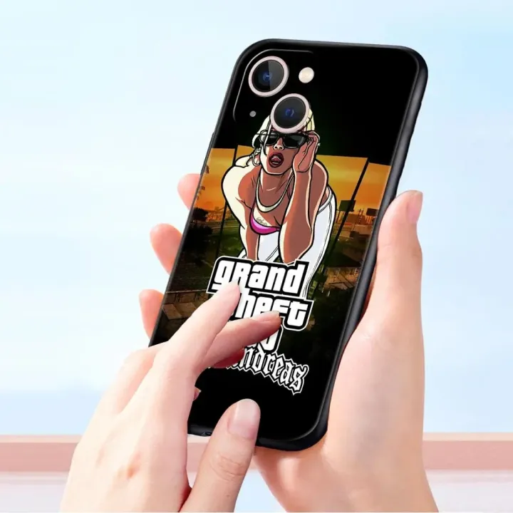 Rockstar%20gta%205%20Grand%20Theft%20Auto%20For%20iPhone%2011%2012%2013%2015%2014%20Pro%20Max%20Phone%20Case%20X%20XR%20XS%207%208%20Plus%20SE%202020%20Black%20Soft%20Cover%20Funda%20-%20Image%205