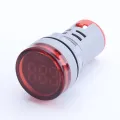 ROUND 22mm AC Hz Meter Frequency Meter Hertz Meter 50Hz 60Hz Panel Mount 22mm Round Panel LED Digital Display Hz Indicator Light AC 12-500V Line Hz Meter Testers. 