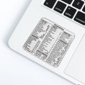 For Windows PC Laptop Computer Macbook Reference Keyboard Shortcut Transparent Sticker Desktop Self Adhesive Shortcut Stickers. 