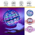 Flying Ball Toys Globe Shape Magic Controller Mini Flying Toy, Built-in RGB Lights Spinner 360° Rotating. 